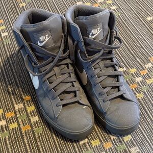 Nike Men's Dark Gray High-Top Sneakers